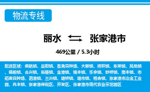 麗水到張家港市物流專線-麗水至張家港市貨運(yùn)公司